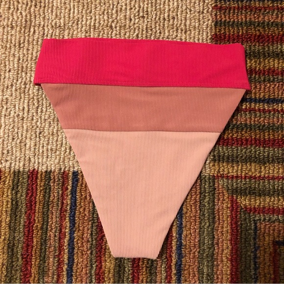 NEW Beach Riot Alexis Bottom Rouge Colorblock - Picture 3 of 3